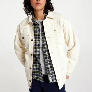 Alpine Design Women's Natural Khaki Lined Chore Coat Size XS